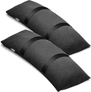 Rhino BaseMate Umbrella Base Weights Outdoor Fillable Sandbags | Weatherproof Patio Furniture Weights | 2 Sandbag Weights for 49 lb. Each | Arched Sandbag Weights for Umbrella Stand for Outdoor Garden