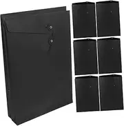 PLAFOPE String Tie Kraft Envelopes 10pcs A4 Document Folders Kraft Paper File Organizer Mailing