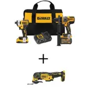 DEWALT Drill + Driver Combo Kit 20V MAX Cordless Brushless w/ Oscillating Tool