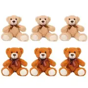 Teddy Bear Stuffed Animal, Small Teddy Bear Plush Toys,6 Packs Teddy Bears Bu...