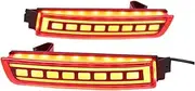 TDTAPN 2PCS Rear Bumper Reflector Light Compatible for Converse Compatible for Infiniti /QX70/FX 09-NOW DRIVING+BRAKING