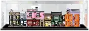 Acrylic Display Case for Lego 75978 Harry Potter Diagon Alley Figure Storage Box Dust Proof Glue Free