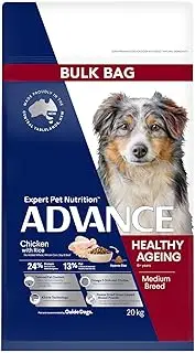 Advance Medium Breed Healthy Ageing Chicken with Rice Dry Dog Food 20 Kg