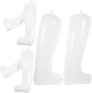 [Cabilock] 3 Pairs Inflatable Boot Brace Rain Boots Stands Handle Door Boots Rack Shoe Trees Foot Shoe Stretcher Men Feet Suede Shoe Cleaner Inflatable Boot Shapers Stackable Shoe Rack Filler