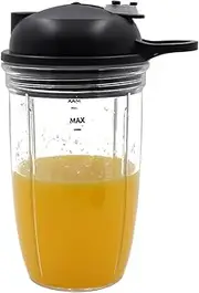 Anbige Replacement Parts cup with lid,Compatible with NutriBullet Blender Combo NutriBullet Pro 1000 and NutriBullet Select (18oz)