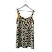 Diane Von Furstenberg x Target 90's Shift Poppy Mini Dress Yellow NWT Size 14