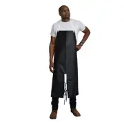 Cordova RNA01 Black Neoprene/Nylon Apron, Limited Flame Resistant, Split Leg...