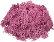 sourcing map 4.6oz Preserved Reindeer Moss, Rose Pink Decorative Artificial Fake Moss for Potted Plants Indoor Crafts Lichen Centerpieces Decor