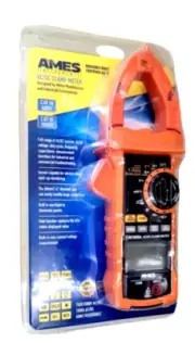 BRAND NEW Ames AC /DC Dugital Clamp Meter Cat lll 1000 v USA SELLER SALE !!!!!!!