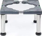 Base for Refrigerator, Anti-Scratch Noise Reduction Machine, Base Stand, Adjustable Length/Width, 18-27 inches, Stand for Dryer, Base Frame, Feet with Suction Cup, 10 Inches