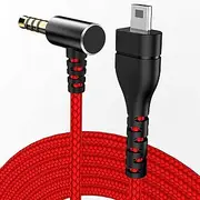 tunghey Replacement for Ar-ctis Headset Cord, Audio Cable for Stee-lSeries Ar-ctis 7, Ar-ctis 5, Ar-ctis 3, Ar-ctis Pro Wireless, Ar-ctis Pro Gaming Headsets Cable, Nylon Braided Wire 2M (Red)