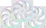 Thermalright TL-S12W CPU Fan, 120mm Case Cooler Fan Comes with ARGB Lighting Effect,PC PWM Silent Cooler with 1500RPM Speed, CPU Cooler Fan White（3-Packs）