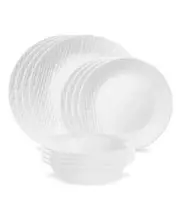 Corelle Linen Weave Dinnerware Set, 12 Piece