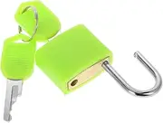 LIFKOME Bag Small Padlock Suitcase Keychain Wallet Lock for Gym Locker Locks with Keys Memorial Tablet for The Dead Transparent Padlock Mini Locker with Keys Plastic Light Green
