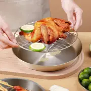 1 Set of Kitchen Baking Pan with Wire Rack Set Food Display Rack Baking Plate