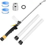 Maypott RV Water Heater Anode Rod & Flush Wand Kit, 9.25"L x 3/4"NPT Thread Magnesium Rod for Suburban, Mor-Flo, Water Flusher with Metal Tube, with Hex Wrench Removal Tool, Extends RV Tank Life