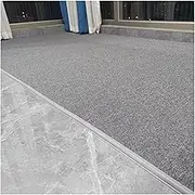 Transition Strip Floor Transition Strip Carpet Edge Trim Strip - Backing with Adhesive,Cuttable Gray Flexible PVC Rug Edging Protector,Used to Hide Frayed Floor Mats Edges(600cm/19.6ft Long)