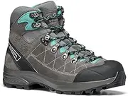 [SCARPA] Women's Kailash Trek GTX Waterproof Gore-Tex Lightweight Boots for Backpacking & Hiking, Smoke/Lagoon, 8.5-9