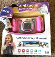 Vtech KidiZoom Camera Pix Plus Kids Camera Pink NEW Distressed Box $40 Value