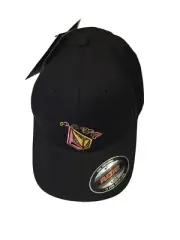 Volcom Kids ISLE Stone Flex Hat Black OSFM LIVE LIKE SION