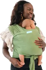 Moby Elements Baby Wrap (Kiwi) - Ergonomic, Lightweight and Breathable, Cotto...
