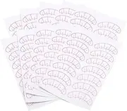 LALADEFIEE 10Sheets Eyelash Extension Paper Patches Isolated Eyelashes Position Stickers for Grafting Practice Under Eye Pads for Professional Personal Use