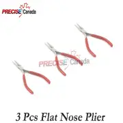 3Pc Flat Nose Pliers Beading Wire Wrapping Jewelers Jewelry Design & Repair Tool