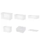 Clear Tea Storage Container with Lid Stackable Space Saving Teapots