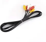 Ruilogod Computer Composite 3 RCA Male to Male Audio Video AV Cable 5Ft