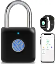 Fingerprint Padlock, Pothunder Padlock, Locker Lock, Combination Lock, Finger...
