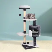 112cm i.Pet Cat Tree Tower Scratching Post Scratcher Wood Condo House Furniture