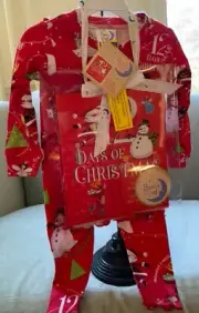 12 days of christmas books to bed pajamas 2 Piece set along with the book