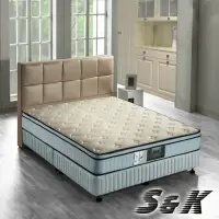 在飛比找momo購物網優惠-【S&K】針織布+乳膠 硬式獨立筒床墊-雙人加大6尺