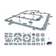 44-Piece DIY Assembling RailCar Set Puzzle Track Car Play Set RailCar Building Toys Educational Toys