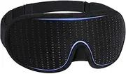 Bushora Eye Mask for Sleeping-Blackout Eye Masks for Sleep,3D Adjustable Light Blocking Mask