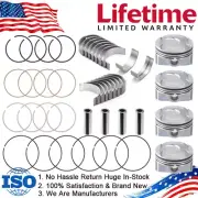 Oversize +0.50MM Piston Rings + Bearing Kit for Hyundai Accent Kia Rio Soul 1.6L (for: Hyundai)