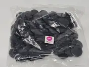 Bulk Vintage Zims 20mm Round Black Flat Plastic Sew-On Eyes Amigurumi Craft Doll