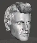 Nathan Drake Uncharted 1:18 scale custom unpainted Head 3.75" Action Figure