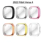For Fitbit Versa 4 / Sense 2 TPU Plating Screen Protector Case Full Cover