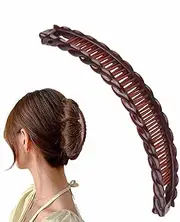 Banana Clip, Banana Hair Comb, Vintage Clincher Combs Tool, Fishtail Ponytail Clip, Double Comb Long Hair Clips, for Daily Use or for Thin or Fine Hairs