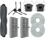 Accessory Set for Dreame L10s Pro Ultra, X30 Ultra Heat Robot Vacuum Cleaner, 2 Dust Bags, 2 Mop Wipes, 1 Main Brush, 2 Filters, 2 Side Brushes, Replacement Parts Robot Vacuum Cleaner Accessories