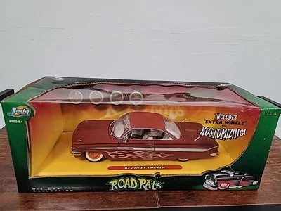 2003 Jada Toys Road Rats 1961 Chevrolet Impala, 1:24 Scale Diecast Box Damage