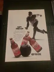 Miller Sharp's Beer Print Ad Vintage 1991 8x11 Great To Frame