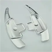 Car Steering Wheel Shift Paddles for M&ercedes B&ENZ A B C E GLE Class W176 W205 W246 C117 W218 Car Steering Wheel Shift Paddle Cover Shift Extension Rodd HTEOPOEKFR(Silver)