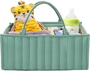 Diaper Organizer Bag | Large Capacity Diaper Bag Foldable Basket,Bathroom Living Room Car Storage Changing Table Must-Have for Books, Nappies, Toys