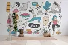 3D Sports Fitness Background Wallpaper Wall Murals Removable Wallpaper 56