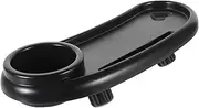 SWOOMEY Stroller Dinner Cup Phone Holder for Coasters Drink Hanger Pram Feeder Snack Pacifier Reusable Cup Tray Universal Snack Tray for Stroller Lid Abs Black