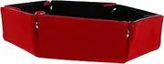 MUSISALY Pu Leather Storage Box Dice Tower Foldable Tray Hexagon Poker Egg Storage Desktop Game Accessory Modern Style