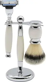 Union Razor SS2 Three Piece Shave Kit White