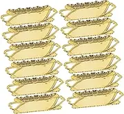 12pcs Snack Serving Plates Candy Container Dry Fruits Tray Dessert Plates Candy Holder Dried Fruit Plates Dried Fruit Platter Fruits Serving Tray Serving Dish Snack Serving Trays